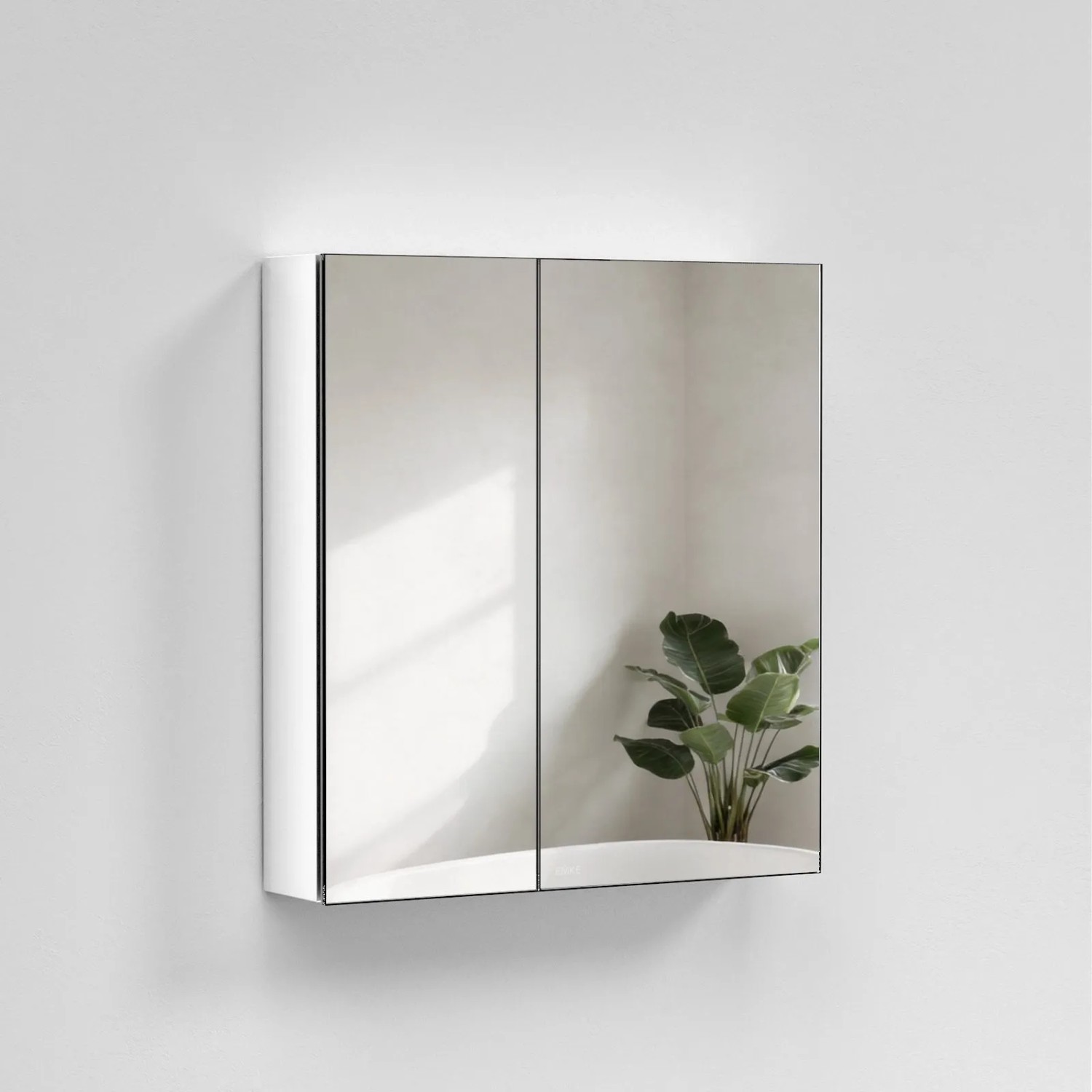 Emke Spiegelschränke Weiß 60x65cm Badezimmerschränke 2-Türig für Badezimmer günstig online kaufen