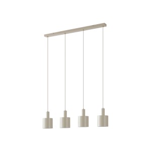 Lindby Pendelleuchte Ovelia 10019908 Modern in Creme aus Metall 4-flammig E27 Küchenleuchte