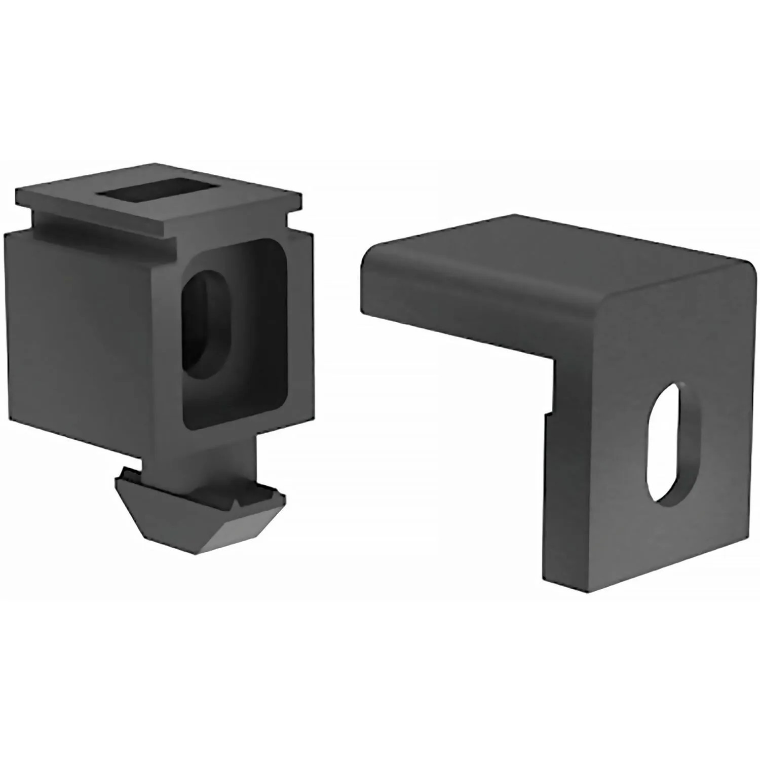 Fath Befestigungsblock Uni 25 Item System Nut 8 Schwarz 10 Stück