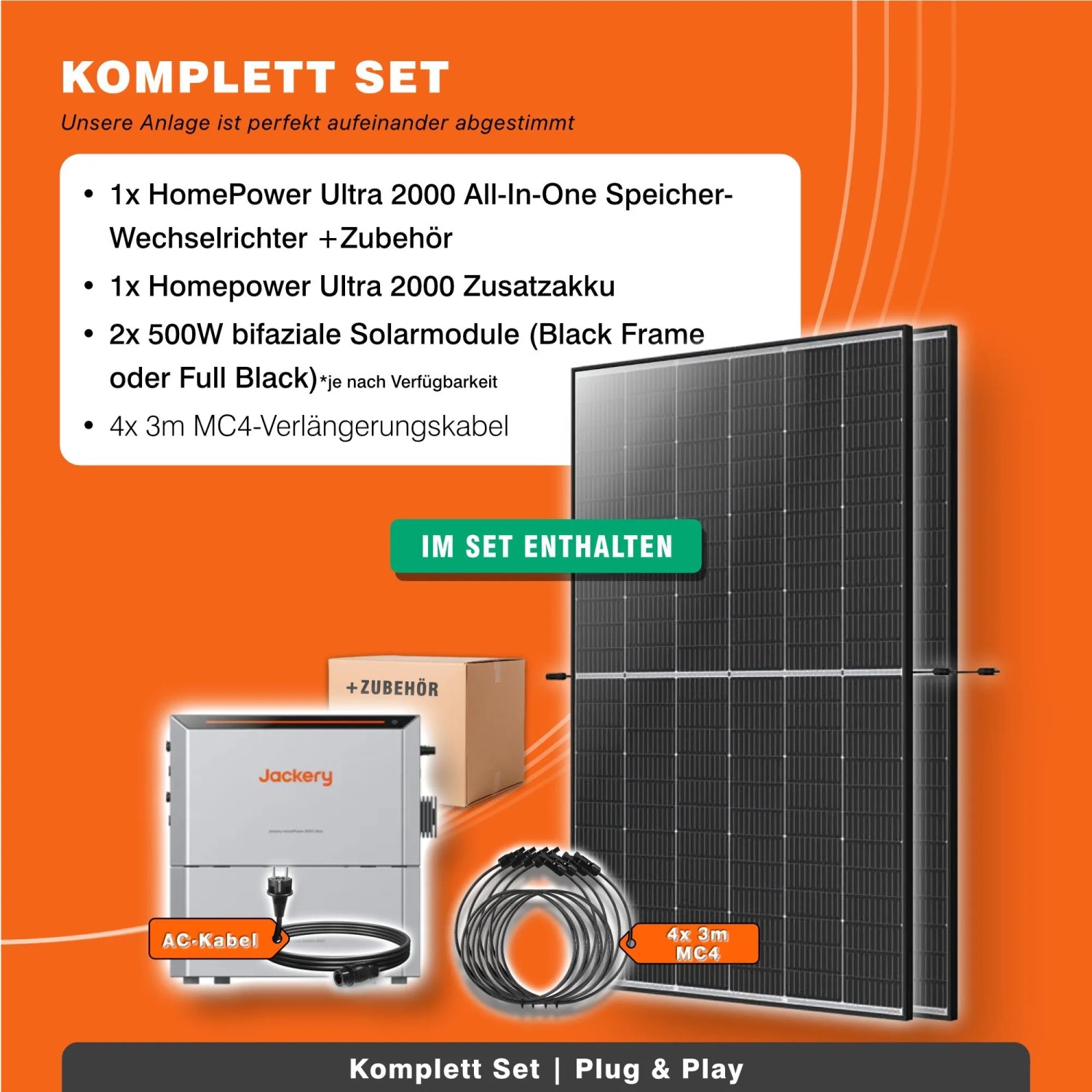 PVundSO Balkonkraftwerk mit Jackery HomePower Ultra 2000 Speicher-Wechselrichter und 2x 500W Solarmodulen_6