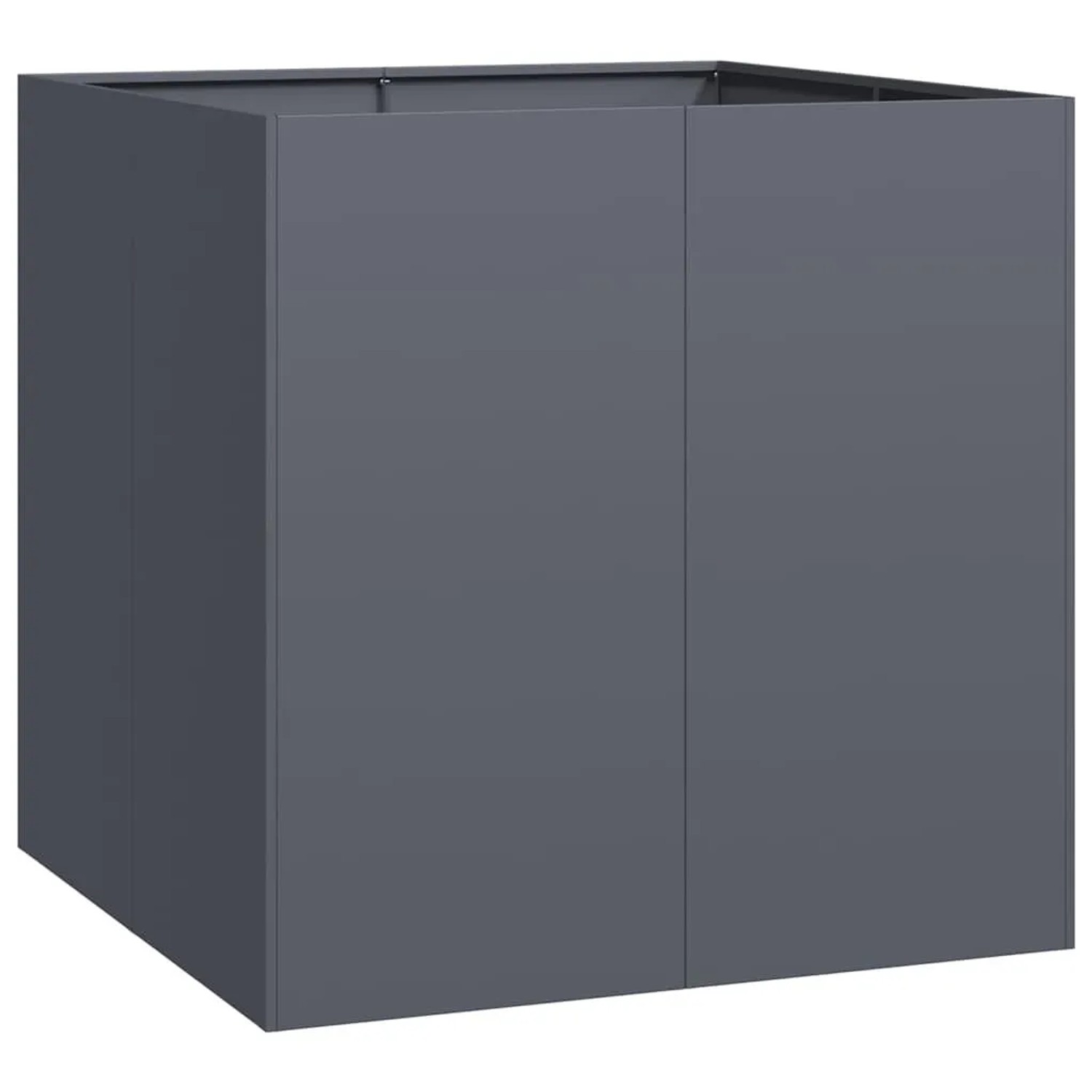 vidaXL Pflanzgefäß Anthrazit 80x80x80 cm Stahl 860782 günstig online kaufen