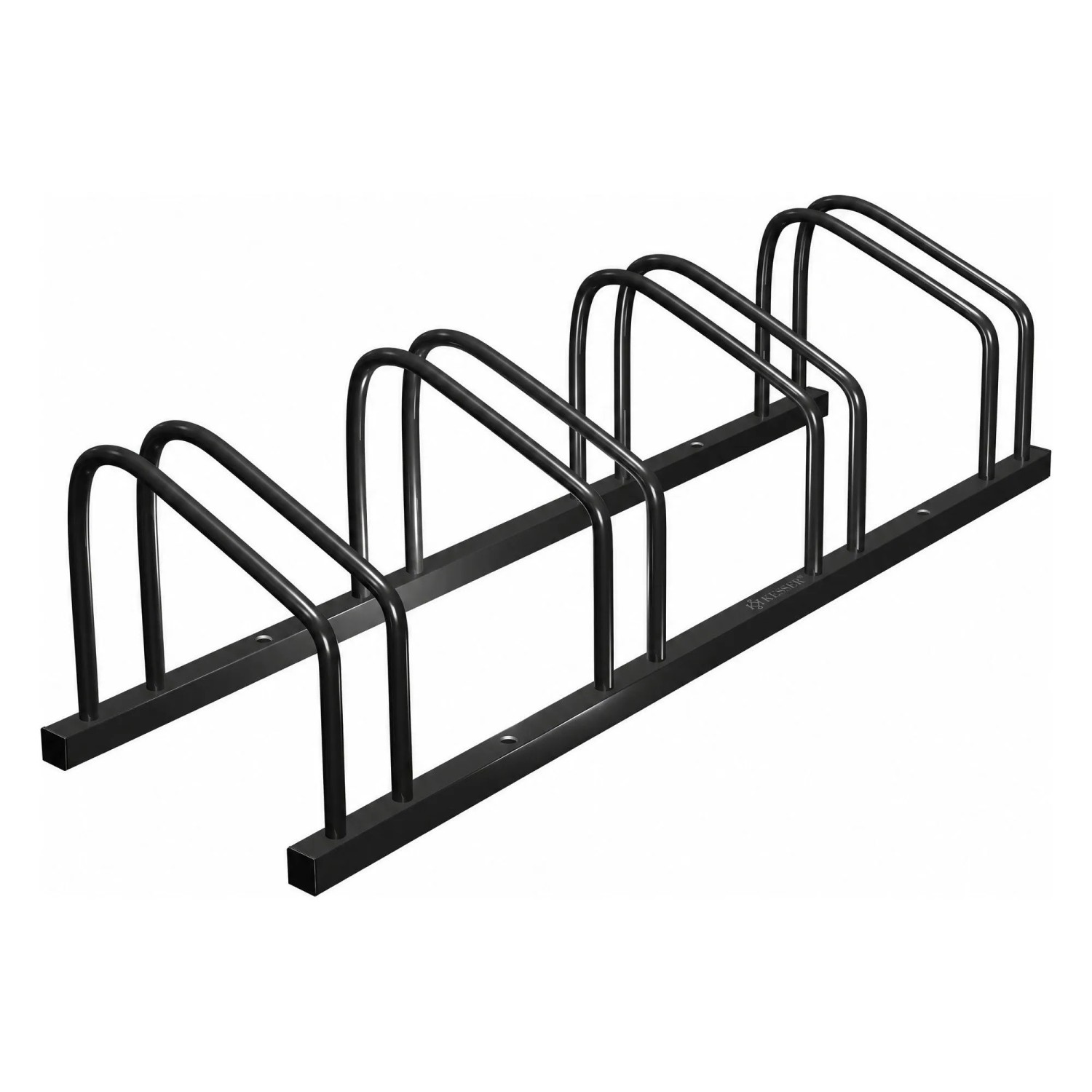 KESSER Fahrradständer mit Parkschild Boden und Wand Schwarz für 4 Fahrräder