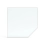 Feuercampus Funkenschutzplatte Glas für Kaminofen Fünfeck 110 x 110 x 0,6 cm