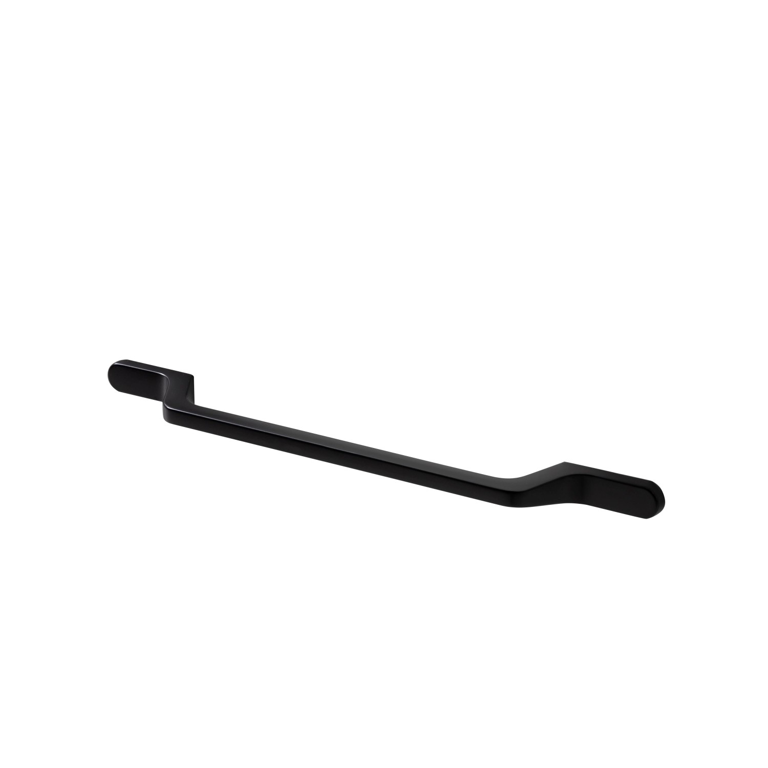 Schwarzer Griff für Held Möbel Padua Badmöbel Hängeschrank, Detailaufnahme.