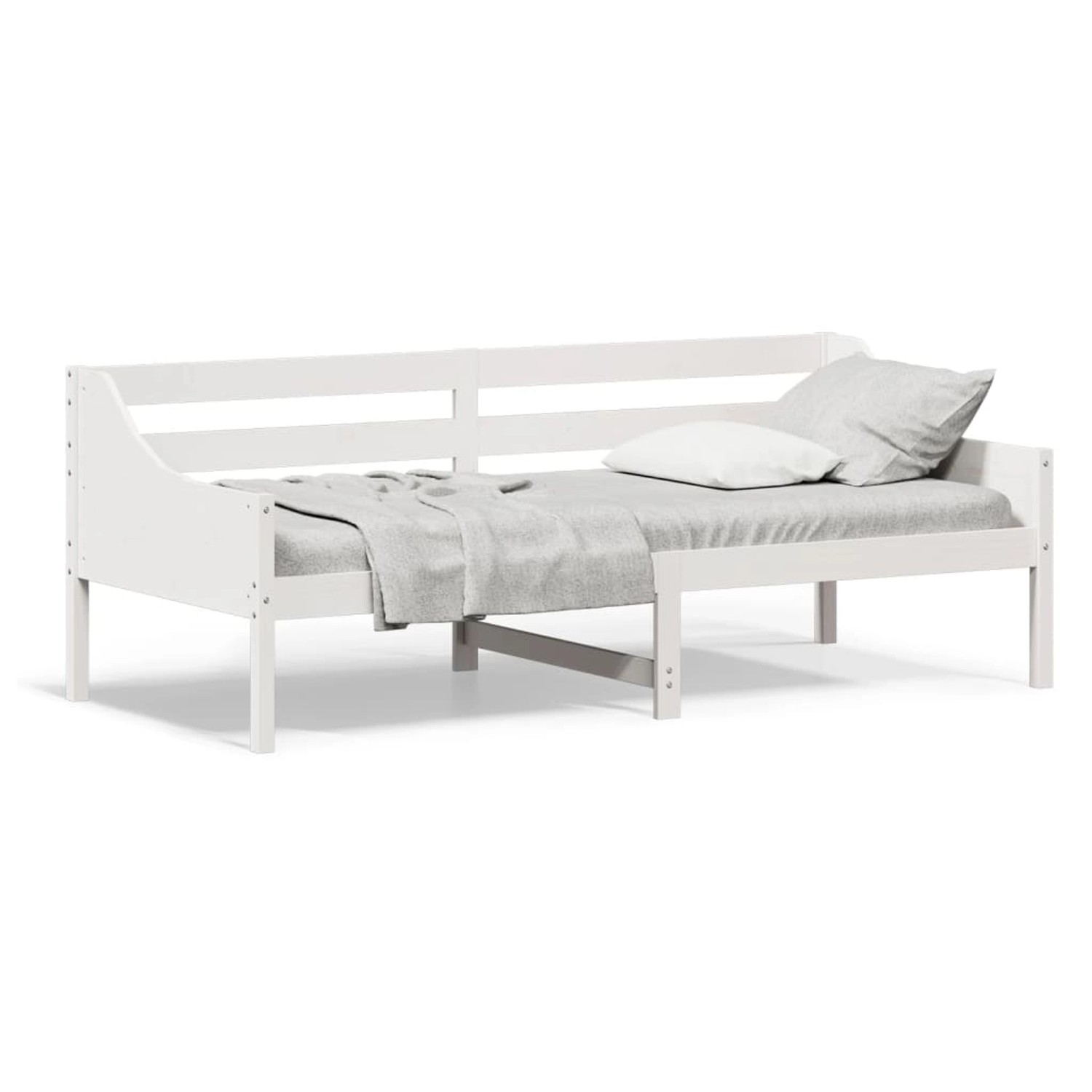 vidaXL Tagesbett ohne Matratze Weiß 80x200 cm Massivholz Kiefer 842827 günstig online kaufen