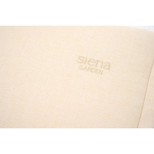 Siena Garden Sitzkissen Stella, 48x48 cm, Ecru. Bequeme Gartenstuhlauflage mit formstabilem Schaumkern.