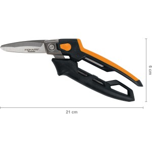 Fiskars Universalschneider mit PowerArc™ Klingen, orange-schwarz, 21 cm lang.