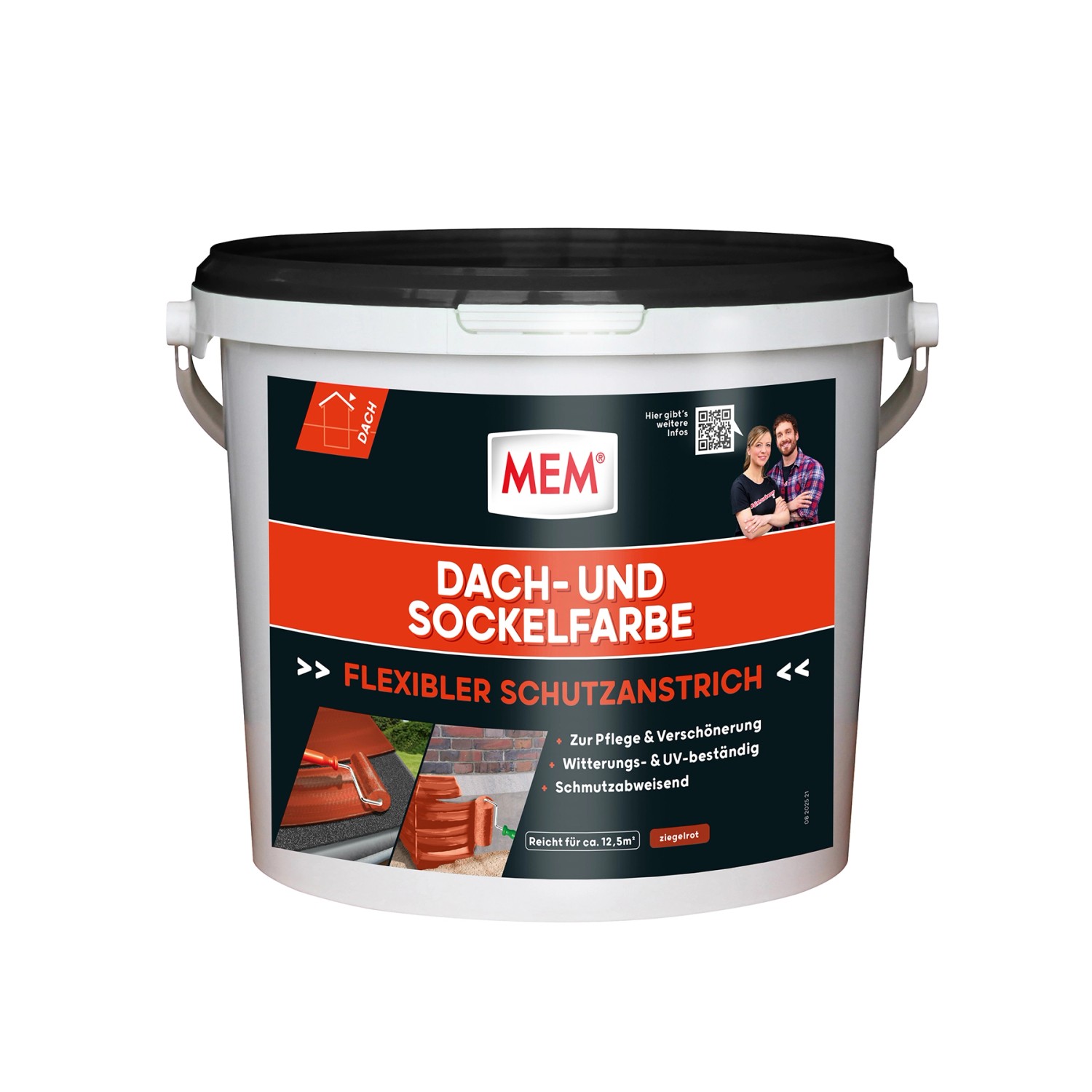 MEM Dach- und Sockelfarbe Ziegelrot 5 kg