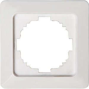 Kopp Abdeckrahmen Milano, 1-fach, weiß, für Schalter und Steckdosen.