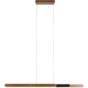 Moderne Trio LED Pendelleuchte Helios Coffee für Ess- und Wohnbereich, dimmbar und farbverstellbar.