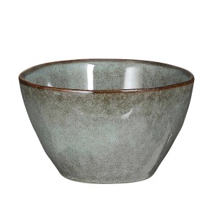 Grüne Mica Decorations Tabo Schüssel, H 6,5 cm, Ø 14 cm, aus Keramik. Ideal als Geschirr oder Tapasschale.