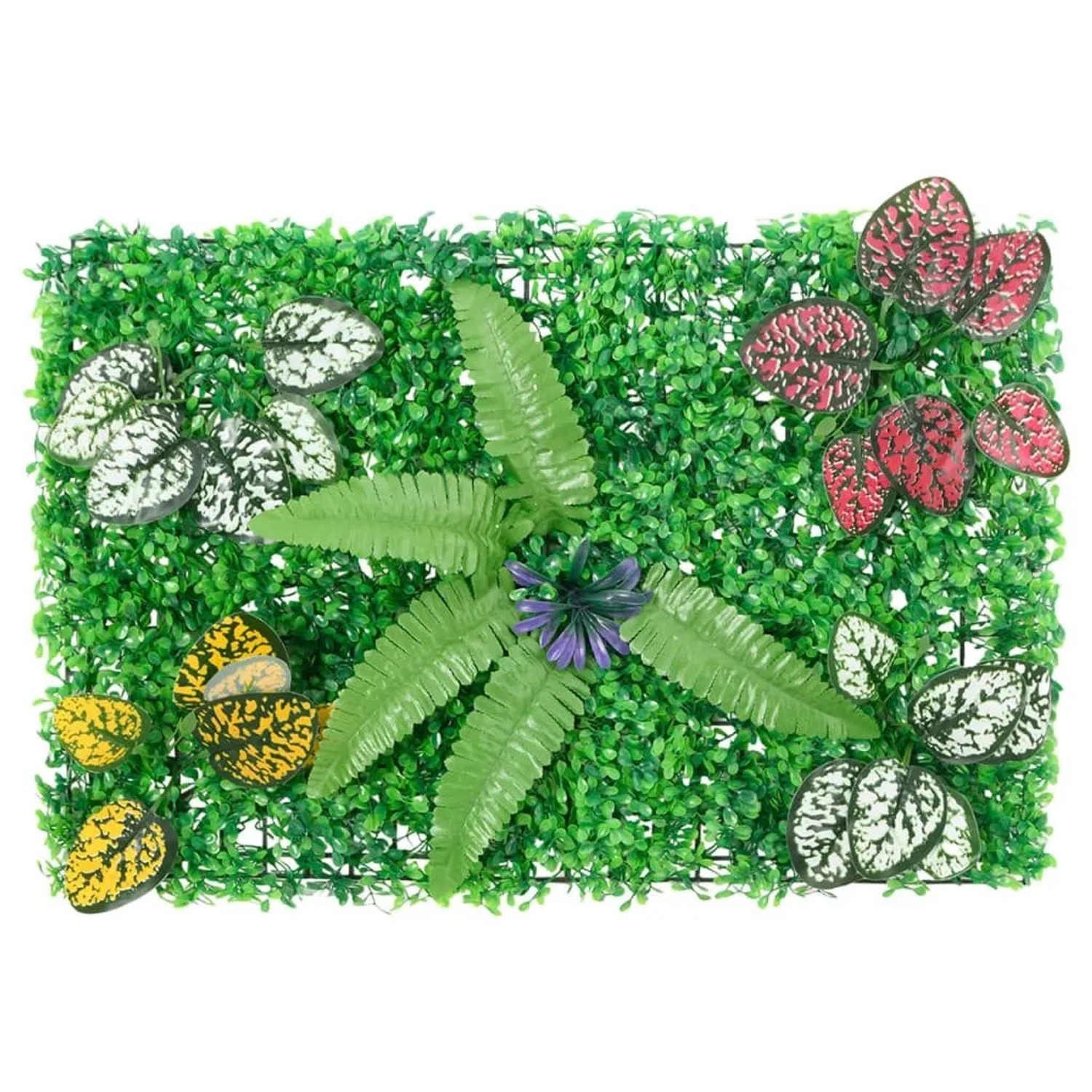 vidaXL Sichtschutz aus Kunstpflanzen 24 Stk Grün 40x60 cm 366639