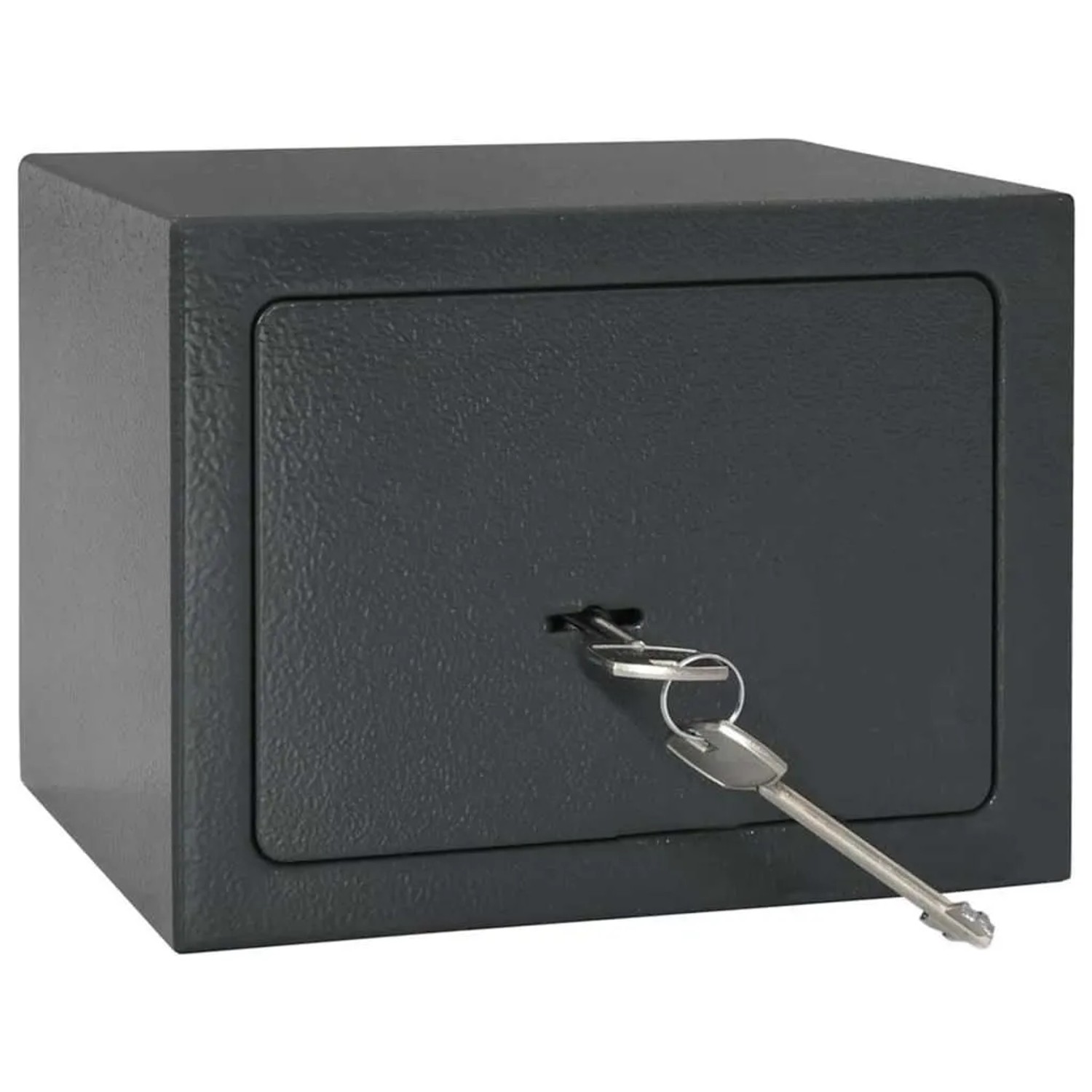 DELUKE Tresor KODO Mit Schloss Dunkelgrau 23x17x17cm Stahl Safe Tresor Für Zuhause Stahltresor Für Wertsachen