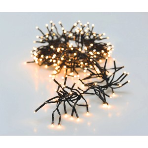 Cluster-Lichterkette mit 192 warmweißen LEDs für den Außenbereich.