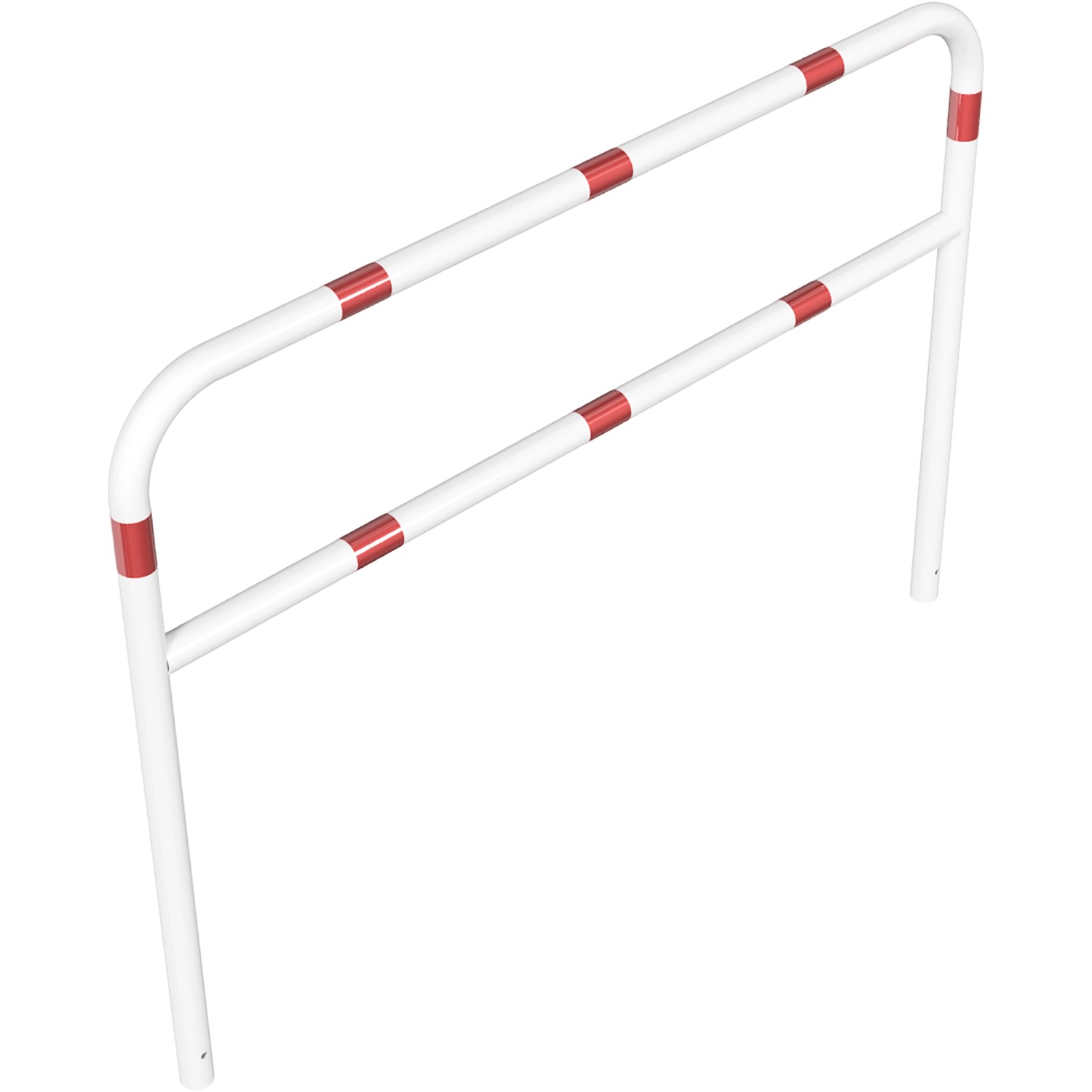 Schake Rohrbügel Querholm Einbetonieren 2.000 mm x 1.400 mm Weiß-Rot
