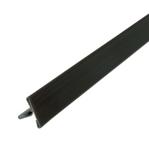 Dalsys Fliesenschiene T-Profil, 2,5m, 15mm, Edelstahl, Schwarz gebürstet.