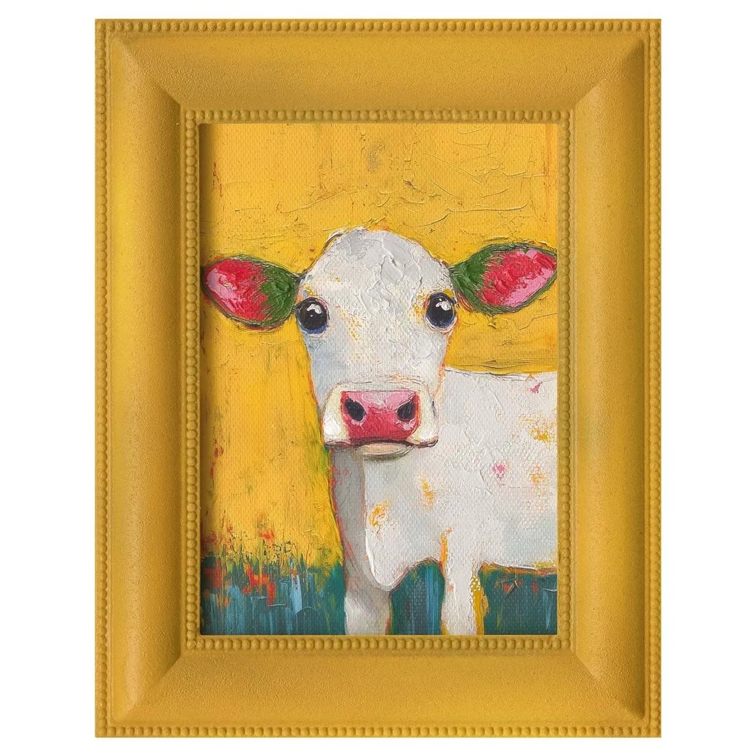 Art Universe Leinwandbild Golden Calf 20 x 25 cm