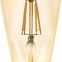 Eglo LED Leuchtmittel ST64 Amber, E27, 4,9 W. Smart Home Lampe mit warmweißem Licht.