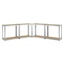 Juskys 2er Set Lagerregale Easy, verzinkt, mit MDF-Holzböden, ideal für Keller, Garage oder Werkstatt.