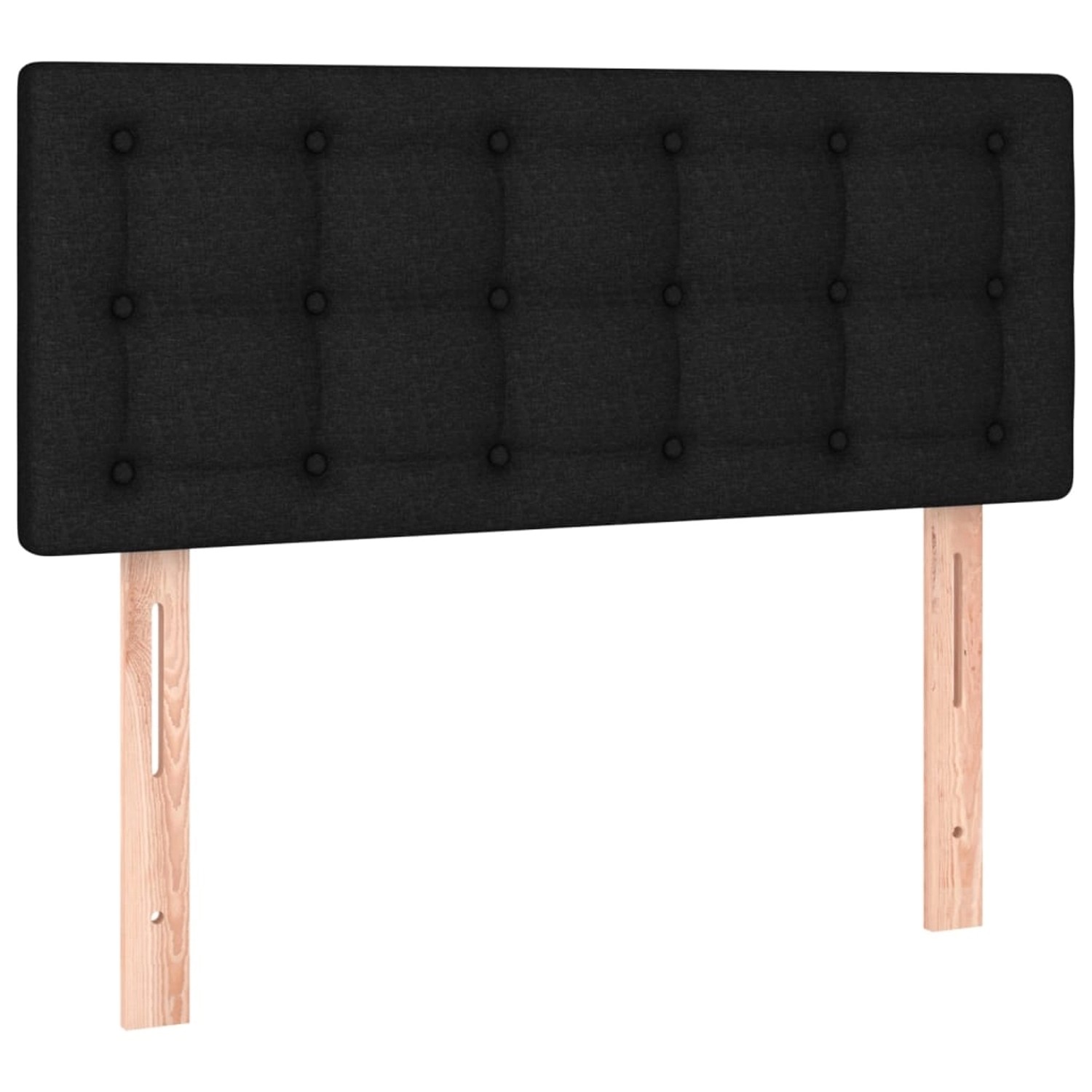 vidaXL LED Kopfteil Schwarz 80x5x78/88 cm Stoff 3122022