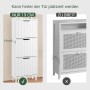 SoBuy Schuhkipper mit 3 Klappen Schuhschrank Schmal für Diele Flur FSR177-H-W_5