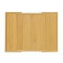 Relaxdays Besteckkasten Bambus MDF Natur Ausziehbar 5 cm x 28,5 cm x 33 cm 1,1 kg