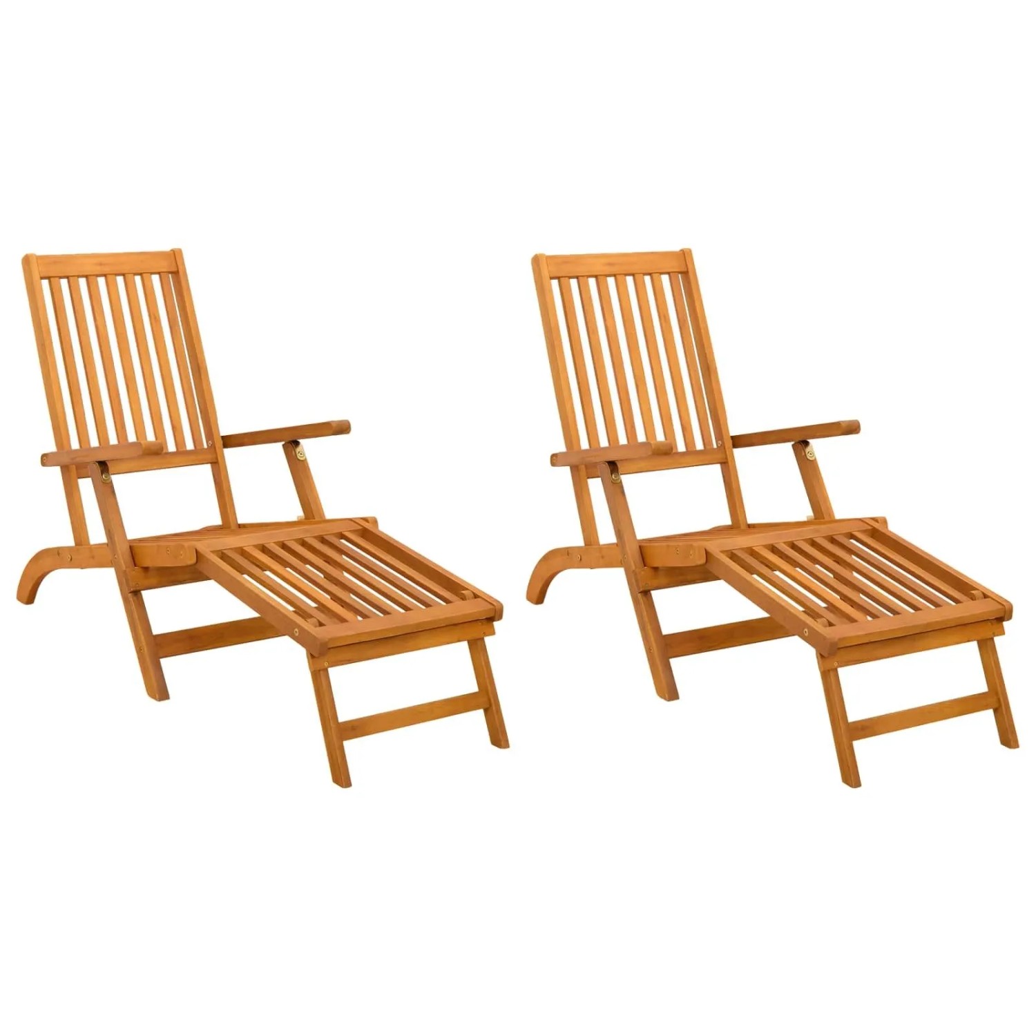 vidaXL Liegestuhl Verstellen und Klappen 2 Stk 55 x 146 x 91 cm 42025006