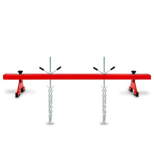 EBERTH Motorbrücke, rote Motortraverse mit 2 Lasthaken und 500 kg Traglast.