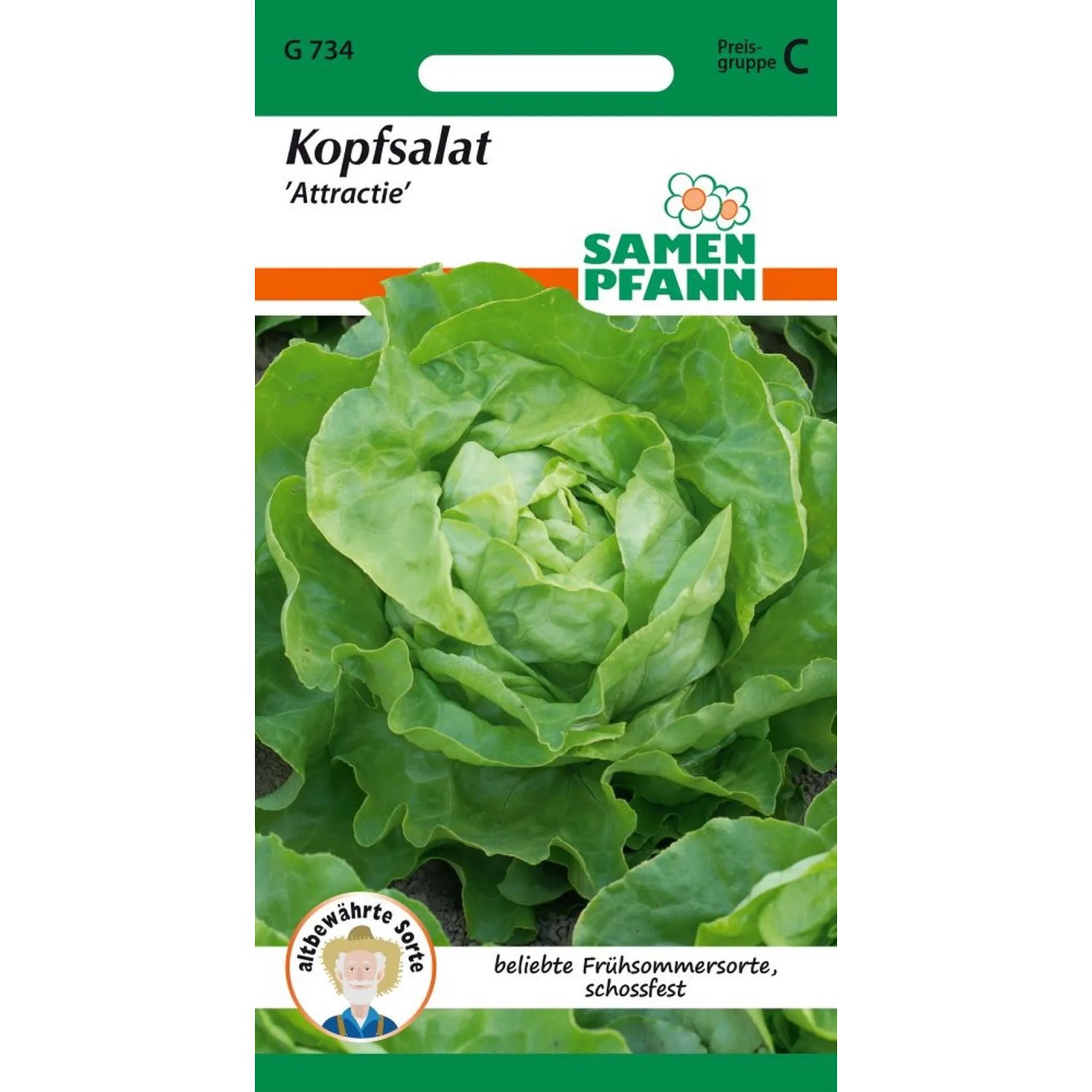 SAMEN PFANN Kopfsalat Attraktion Kleinpackung