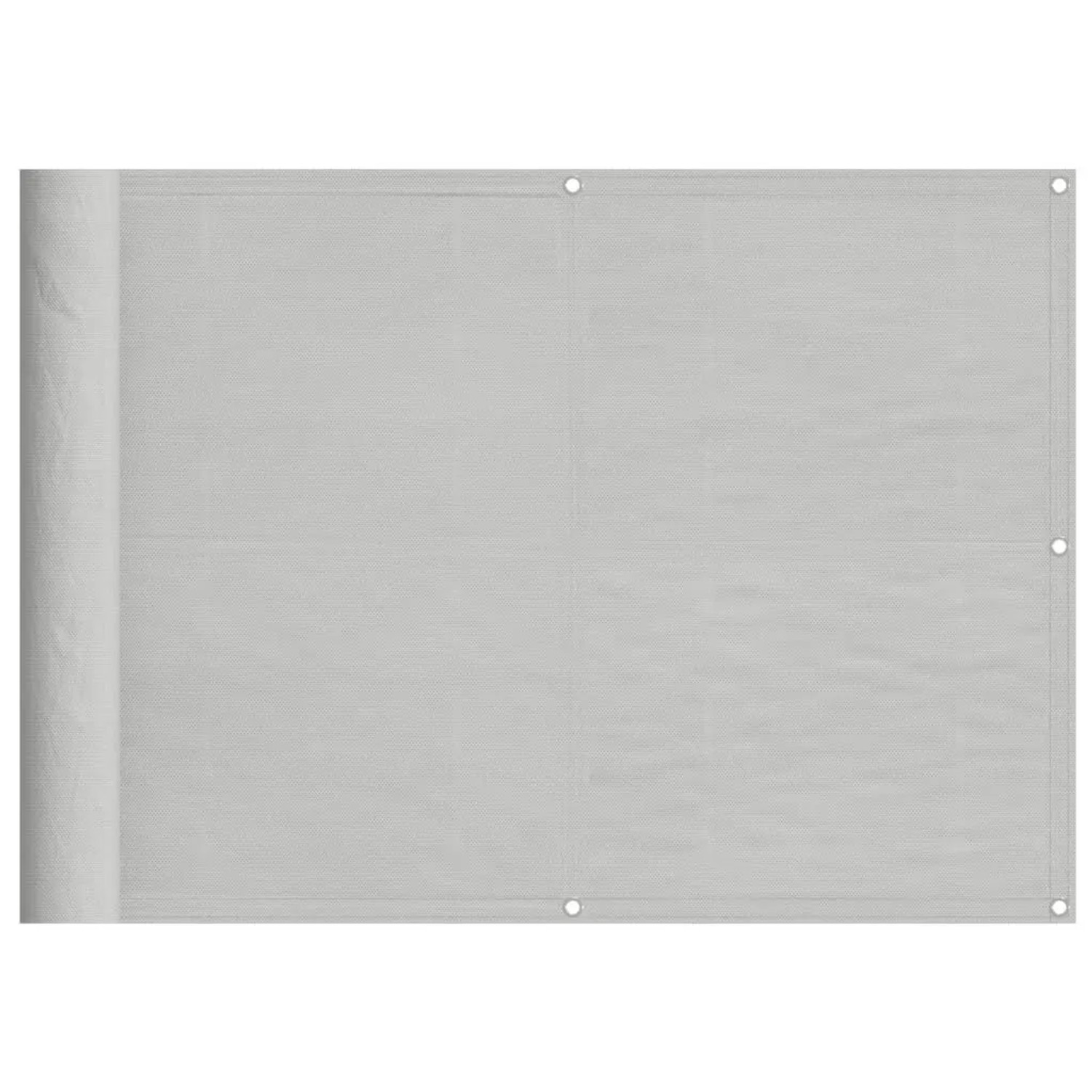 vidaXL Balkon-Sichtschutz Hellgrau 75x800 cm 100 % Polyester-Oxford 4000005