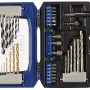 LUX Bohrer- und Bit-Set, 36-teilig, mit Bohrern für Holz, Stein, Metall und Bits in Aufbewahrungsbox.