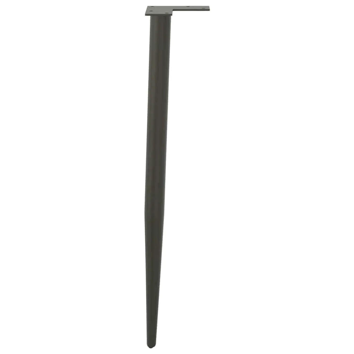 vidaXL Konsolentischbeine Konische Form 4 Stk Anthrazit 72-73 cm Stahl 4012518_6
