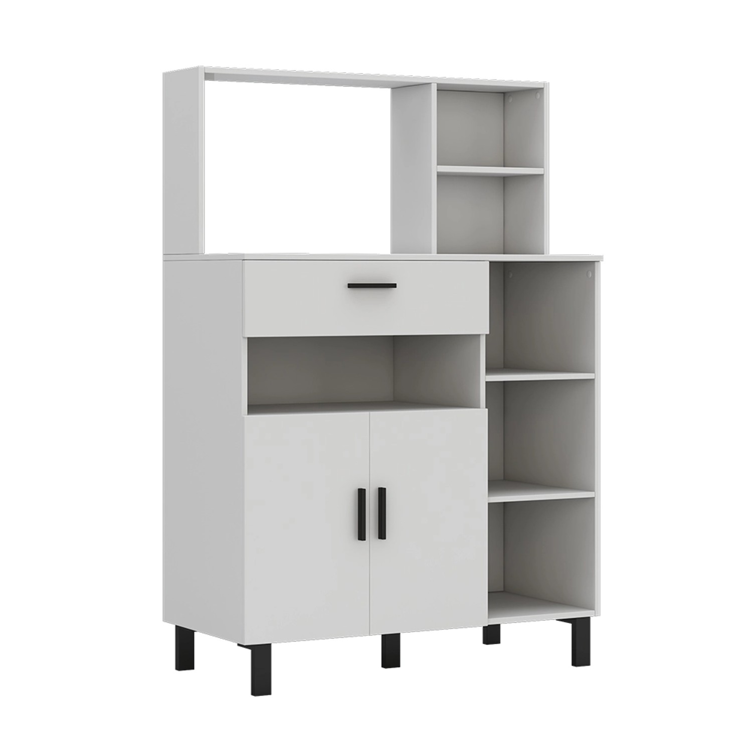 Vicco Hochschrank Emanuel Küchenkommode Weiß 90 cm günstig online kaufen