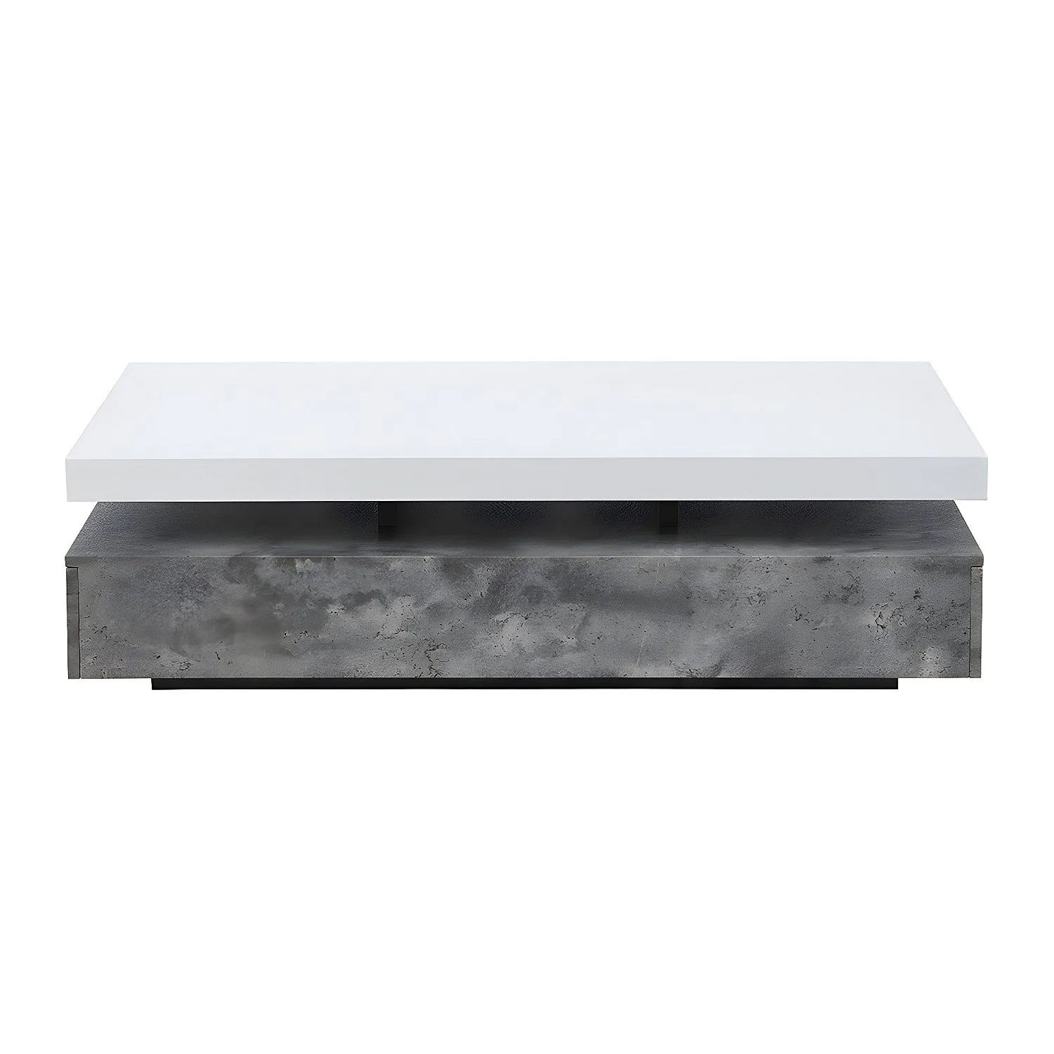 Vente-unique Couchtisch Felix Grau  Weiß 120 cm