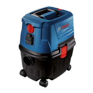 Bosch Professional GAS 15 PS Nass-/Trockensauger in Blau und Schwarz.