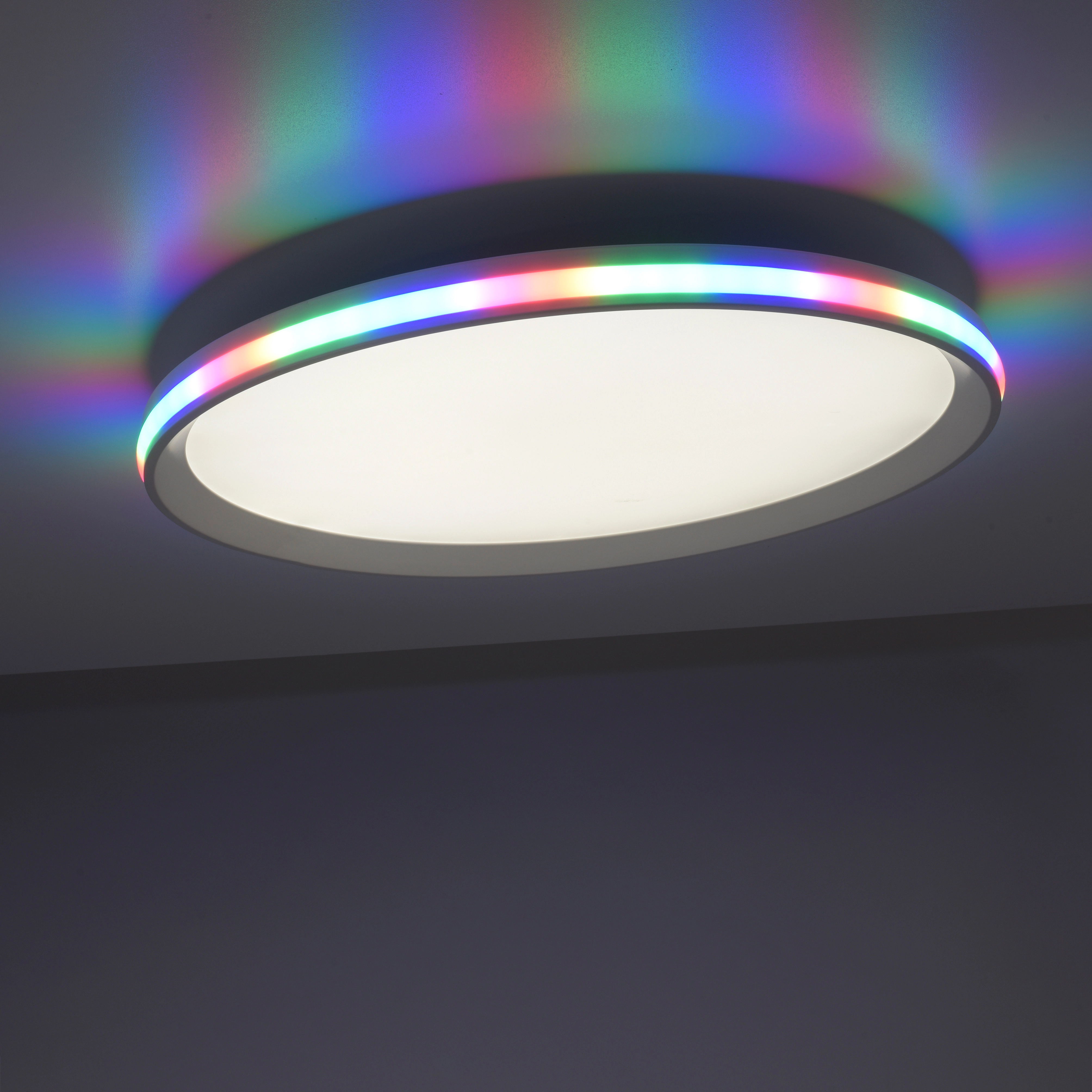 Just Light. LED-Deckenleuchte Galactica CCT/ RGB Weiß