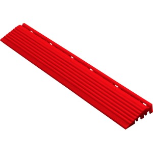 Rotes Florco Kunststoff-Seitenteil im 4er-Pack für 40x40 cm Klickfliesen.