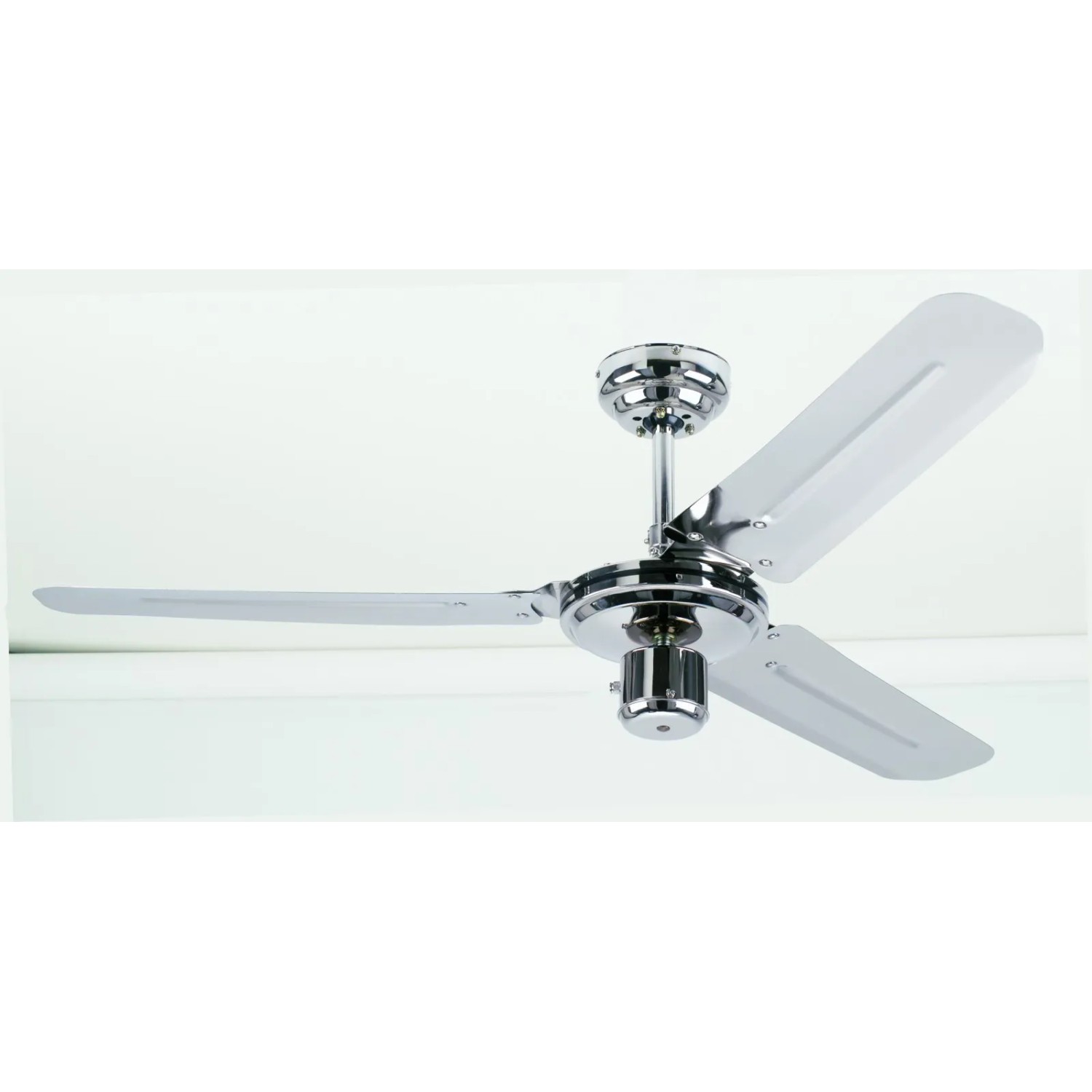 WESTINGHOUSE Deckenventilator Industrial, 122 cm, Chrom, mit Zugschalter.