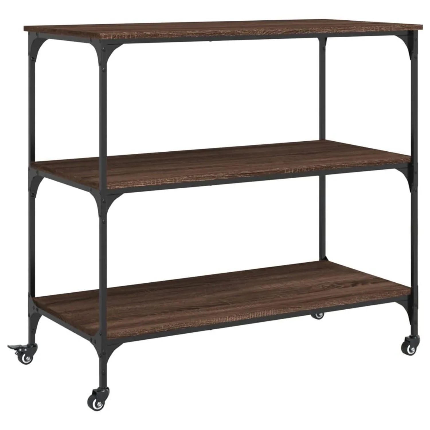 vidaXL Küchenwagen Braun Eichen-Optik 102x50x95 cm Holzwerkstoff 842325