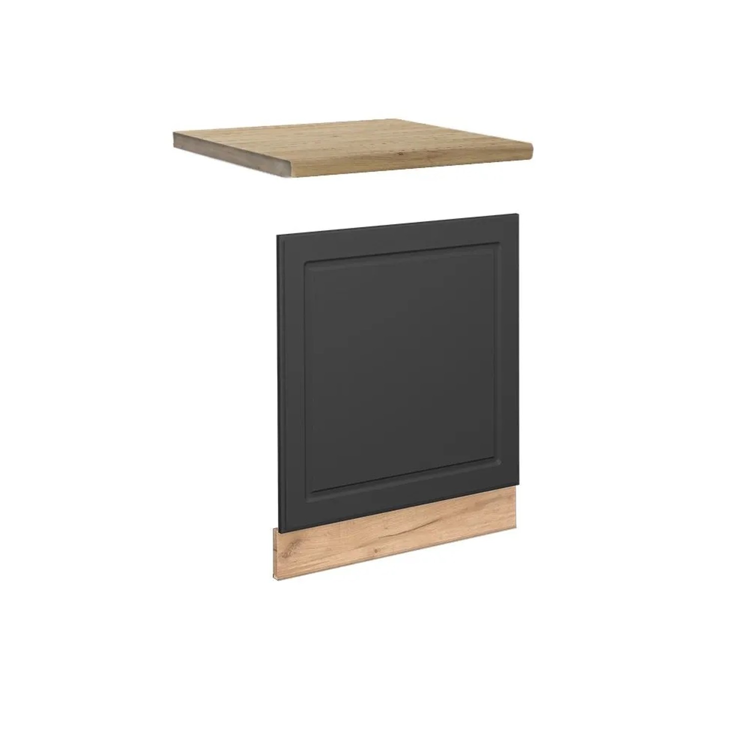 Vicco Frontblende Fame-Line Anthrazit-Gold Goldkraft Eiche 60 cm AP Eiche