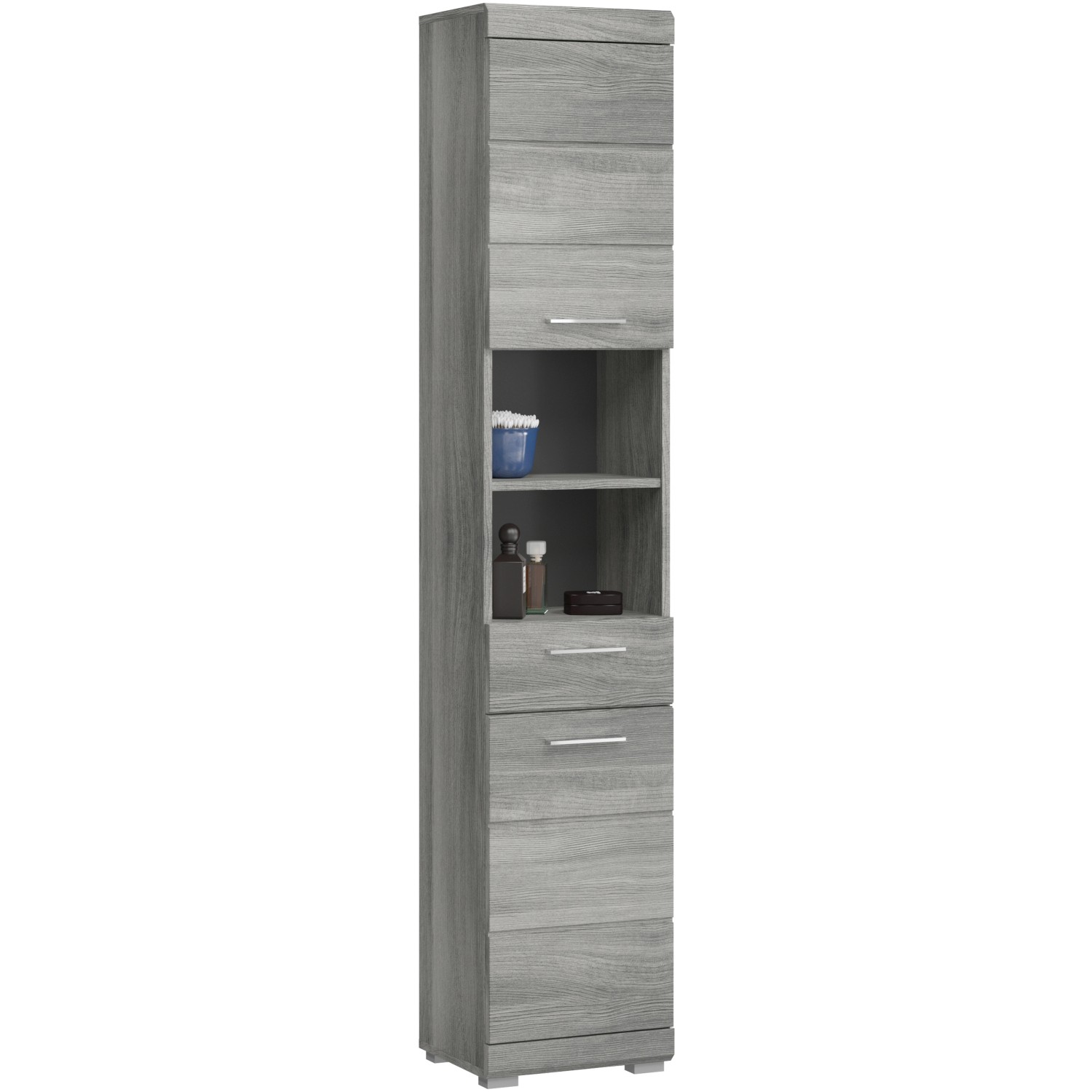 Hochschrank Soul Rauchsilber 37 cm zweitürig