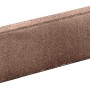 Brauner Minirandstein (50x15x5 cm) aus Beton für Beet- und Rasenkanten.