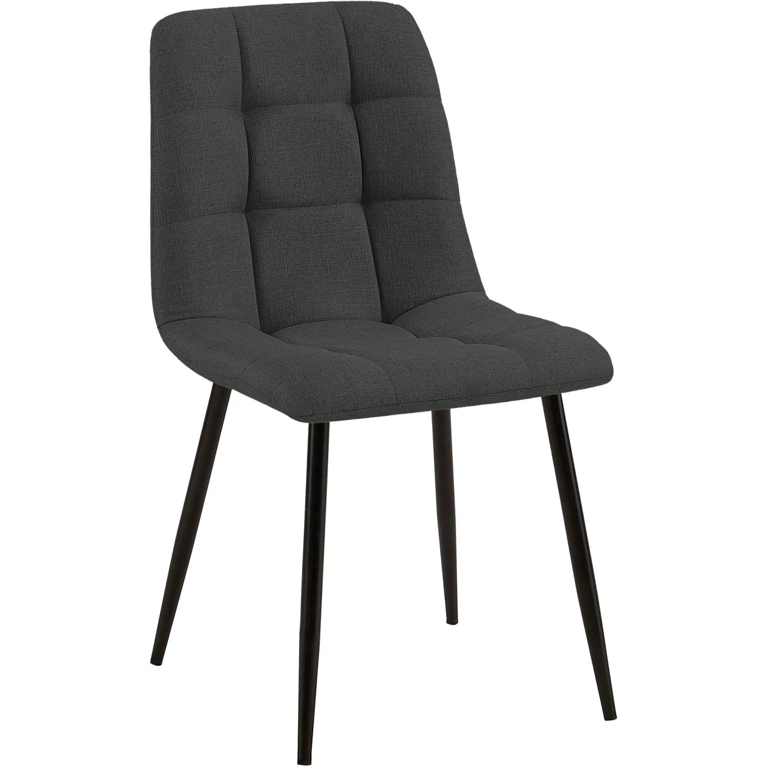 DELUKE Esszimmerstuhl FIGAD Stoff Dunkelgrau 45x55x84cm Essstühle Esszimmerstühle Küchenstühle Wohnzimmerstühle