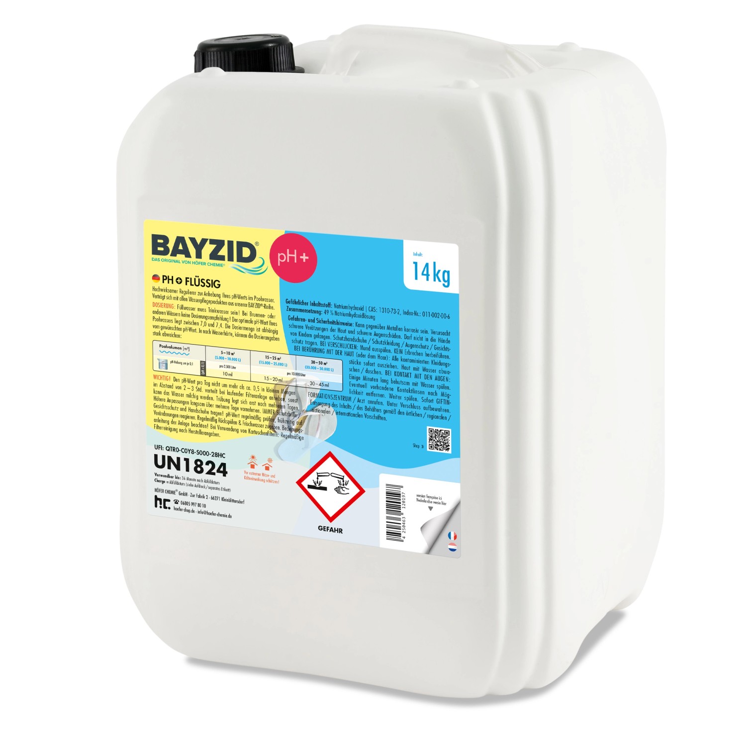 Bayzid pH Plus Flüssig 14kg