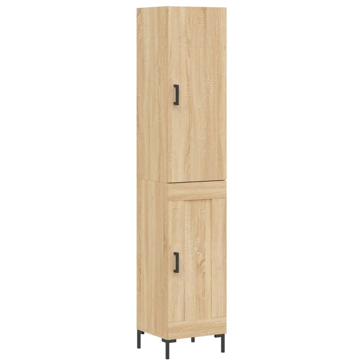 vidaXL Highboard Sonoma-Eiche 34,5x34x180 cm Holzwerkstoff 3199108
