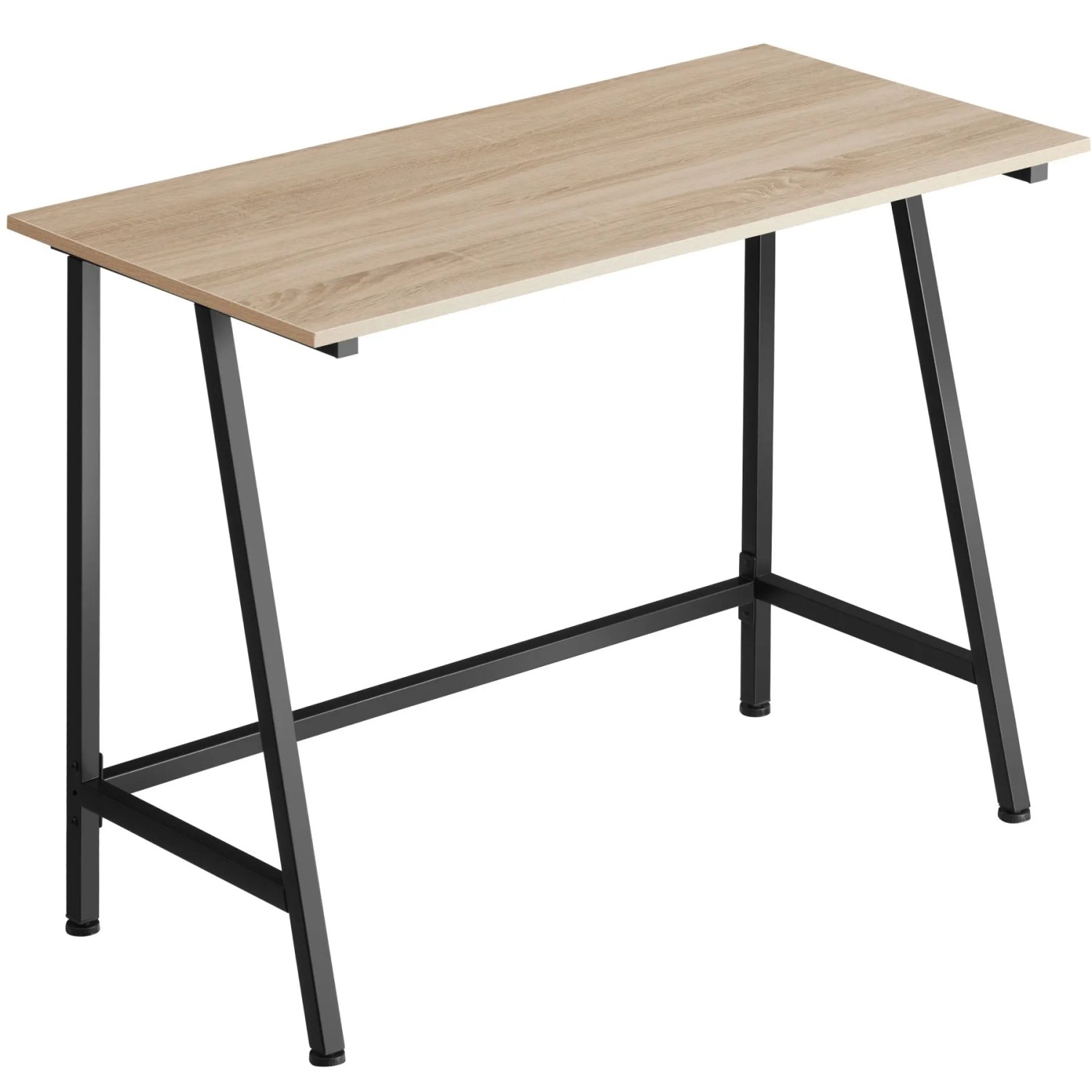 Tectake Schreibtisch Newton Industrial Style Holz und Stahl  100 x 50 x 77 cm Industrial Holz Hell  Eiche Sonoma