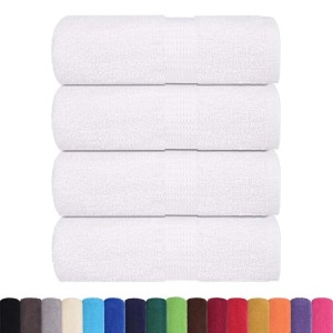 vidaXL Waschhandtücher 4-Tlg FROGN Weiß 30x30 cm 100% Baumwolle 136642