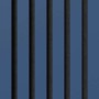 Akustikpaneel Muster Linoleum Midnight Blue/Schwarz: Detailansicht des Paneel-Designs mit vertikalen Linoleum-Streifen.