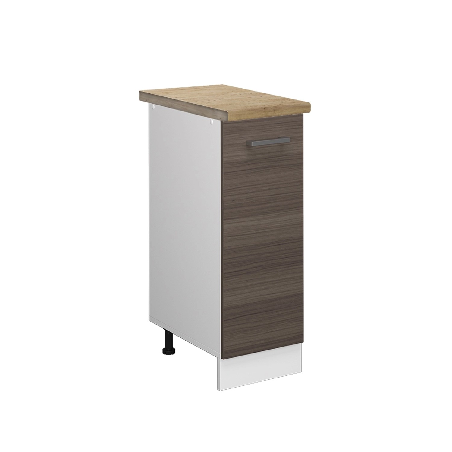 Vicco Apothekerschrank R-Line Medizinschrank für die Küche Grau/Weiß 30 cm AP Eiche