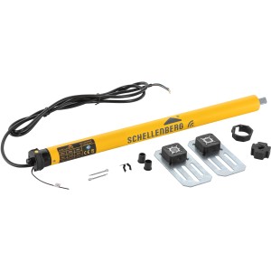 Schellenberg Funk-Rolladenmotor Mini Premium 6 Nm mit Zubehör für Rollladenantriebe.